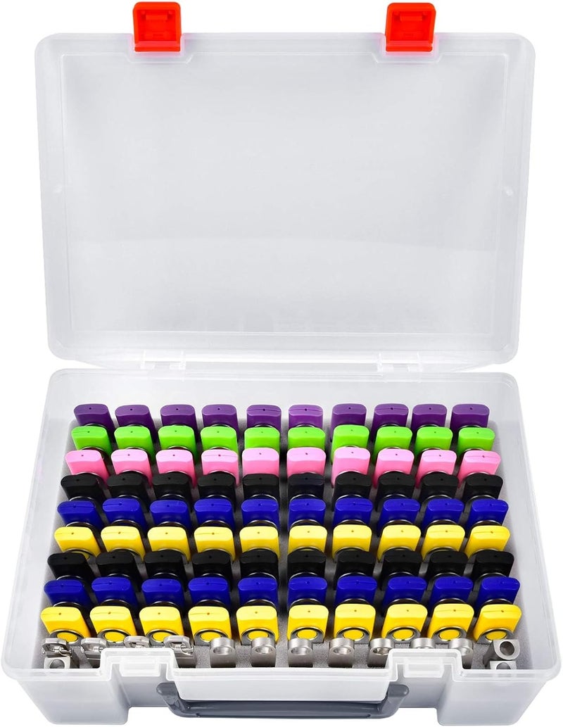 FULLCASE Flash Drive Case USB Memory Stick SD Card Storage Organizer- Holds 104pcs Thumb Drives Electronic Accessories Holder for Sandisk for Samsung for Inland for PNY for Netac (White) - Image 1